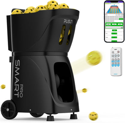 PP-SMART Pro Pickleball Machine – App-Controlled Smart Ball Launcher